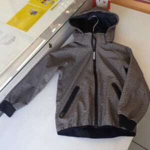 Giacca antivento bimbo grigio pile interno 6/7 anni H&M