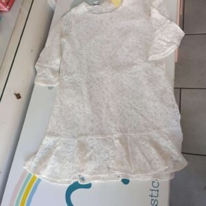 Vestito pizzo manica 3/4 10 anni