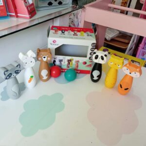 Gioco bowling in legno