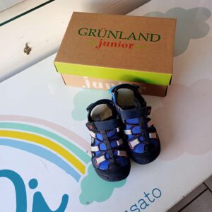 Sandalo bimbo blu/nero n. 26