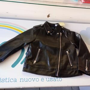Giacca pelle bimba 4/5 anni